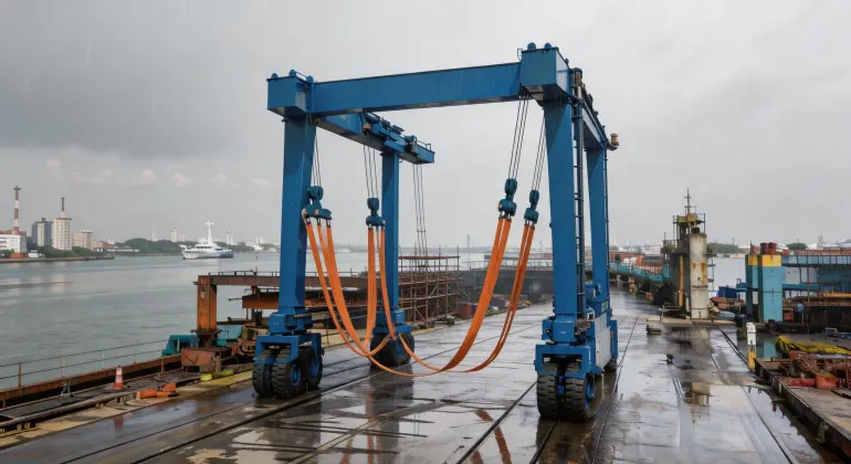 BOAT LIFT HOIST CRANE BOAT LIFT HOIST CRANE