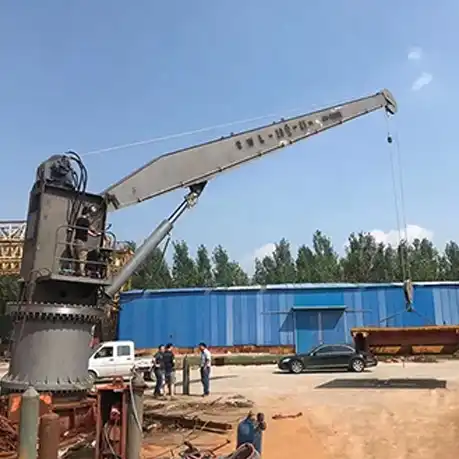 Telescopic Boom Crane for Marine and Offshore Applications - Heavy-Duty Lifting Solution