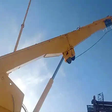 Durable Stiff Boom Ship Crane – Reliable Marine Lifting Solution