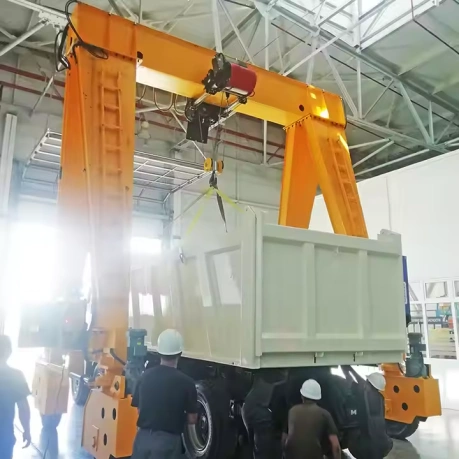 Versatile Single Girder Crane for Shipping Container Handling & Transport