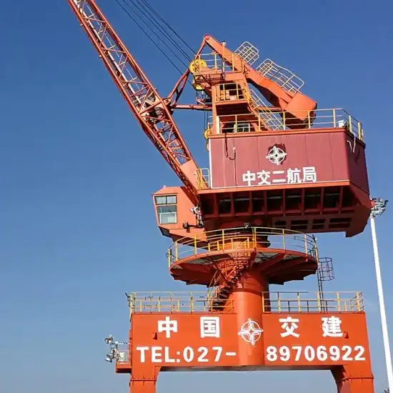 Mobile Single Jib Portal Crane with robust construction for port logistics