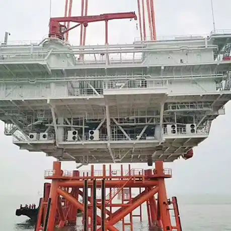 Knuckle telescopic boom crane for ship lifting – robust offshore marine equipmen