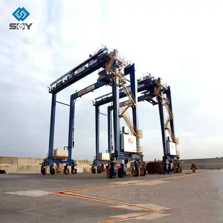High-Capacity Double Girder Gantry Crane with Robust Steel Structure