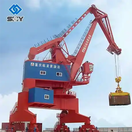 High-Capacity Four Link Portal Crane with Robust Design