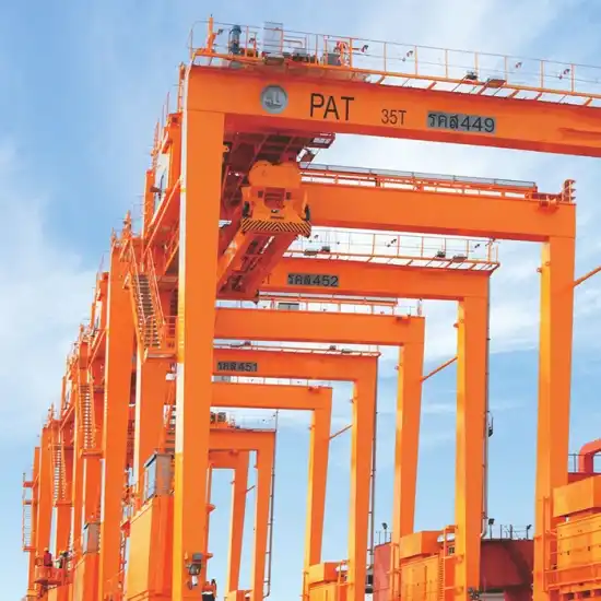 Portable Rubber Tyre Gantry Crane for Outdoor Container Unloading