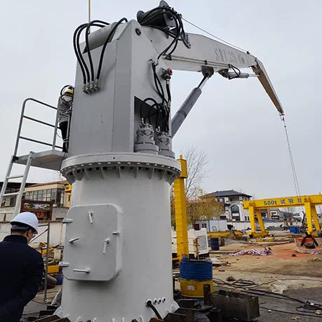 High-Performance Offshore Marine Telescopic Deck Crane - Durable & Reliable