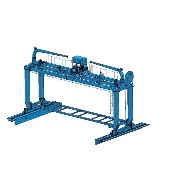 Marine Hatch Cover Gantry Crane lifting ship hatch covers in shipyard