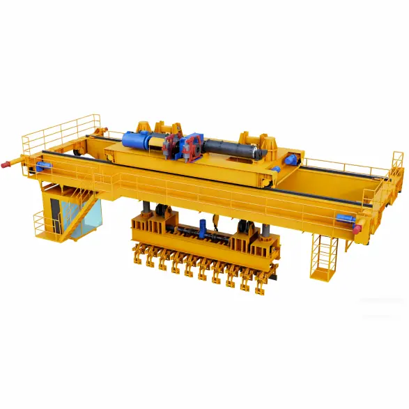 anode carbon stacking overhead crane