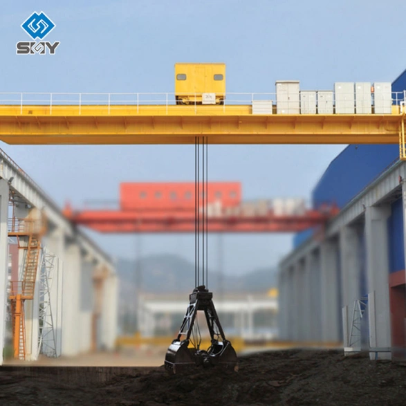 double girder overhead crane with grab.webp