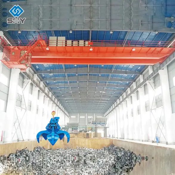 grab bucket bridge crane.