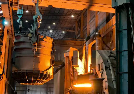 steel factory casting crane