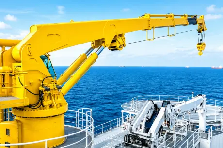 Marine Telescopic Boom Crane