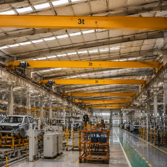 HD european single girder EOT crane