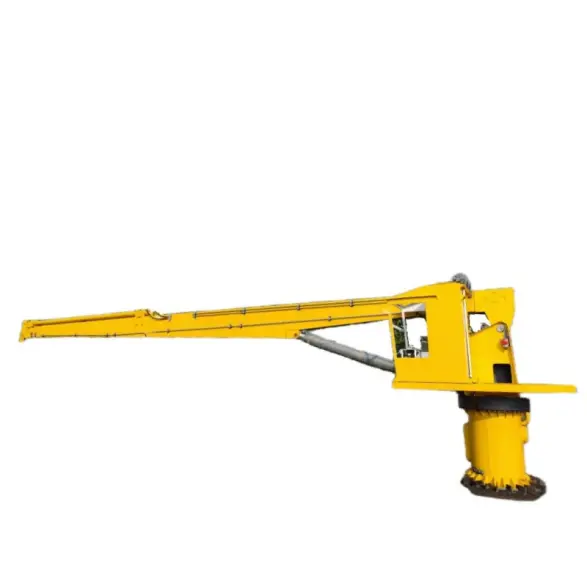 Compact Fixed Marine Crane with Stiff Boom – 3 Ton Capacity