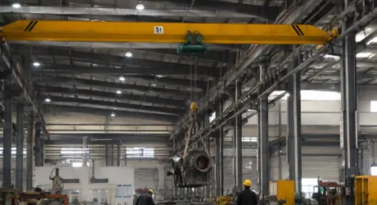 5-Ton Electric Single Beam Overhead Crane for a Steel Fabrication Workshop in Vietnam