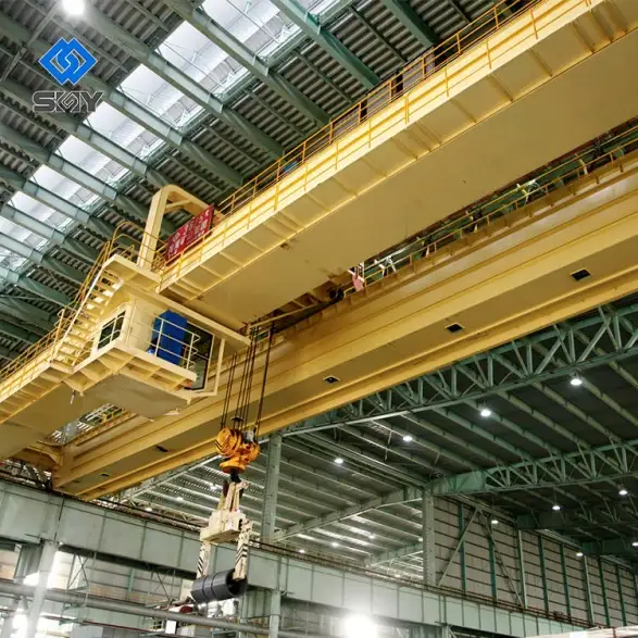 PLC controlled overhead crane