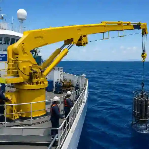 Marine Telescopic Boom Crane