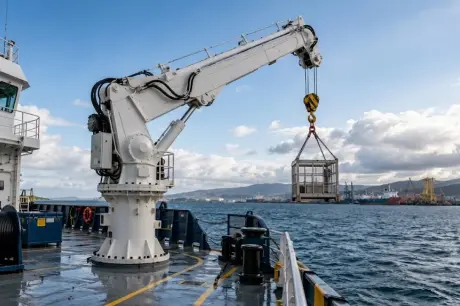 Marine Telescopic Boom Crane
