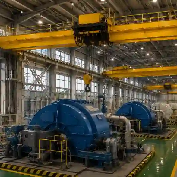 european double girder bridge crane
